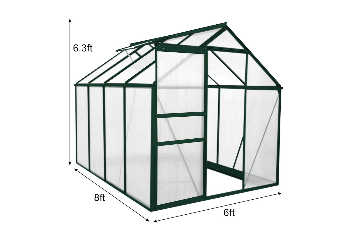 Monstershop 26544 - Greenhouse Polycarbonate 6ft X 8ft (gree-4
