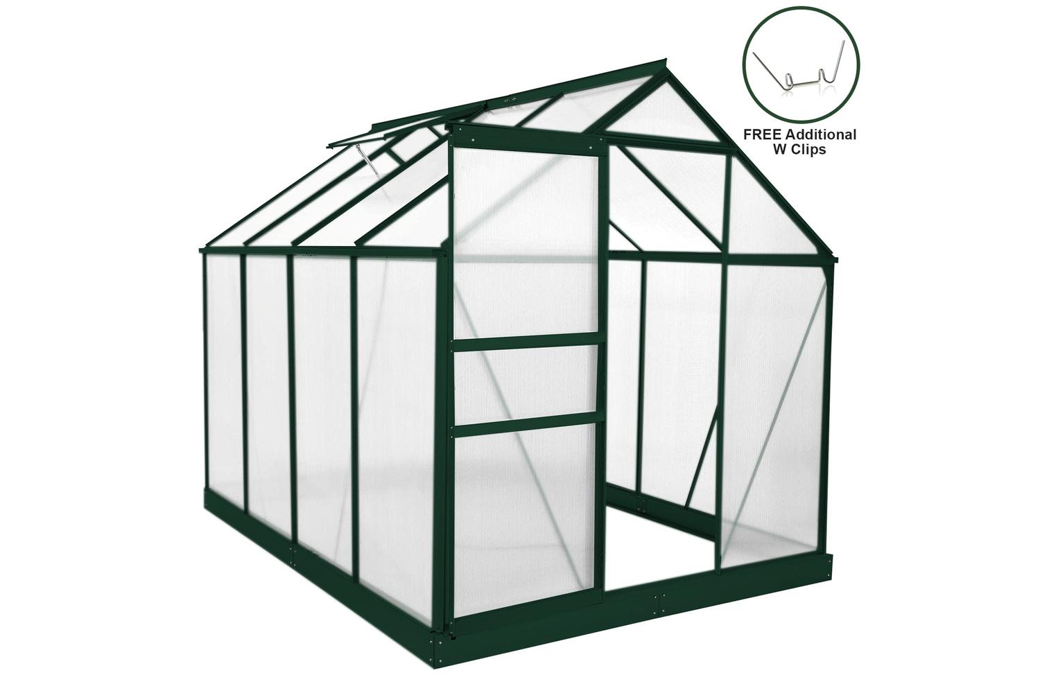 Monstershop 26536 - Greenhouse Polycarbonate 6ft X 8ft With-5