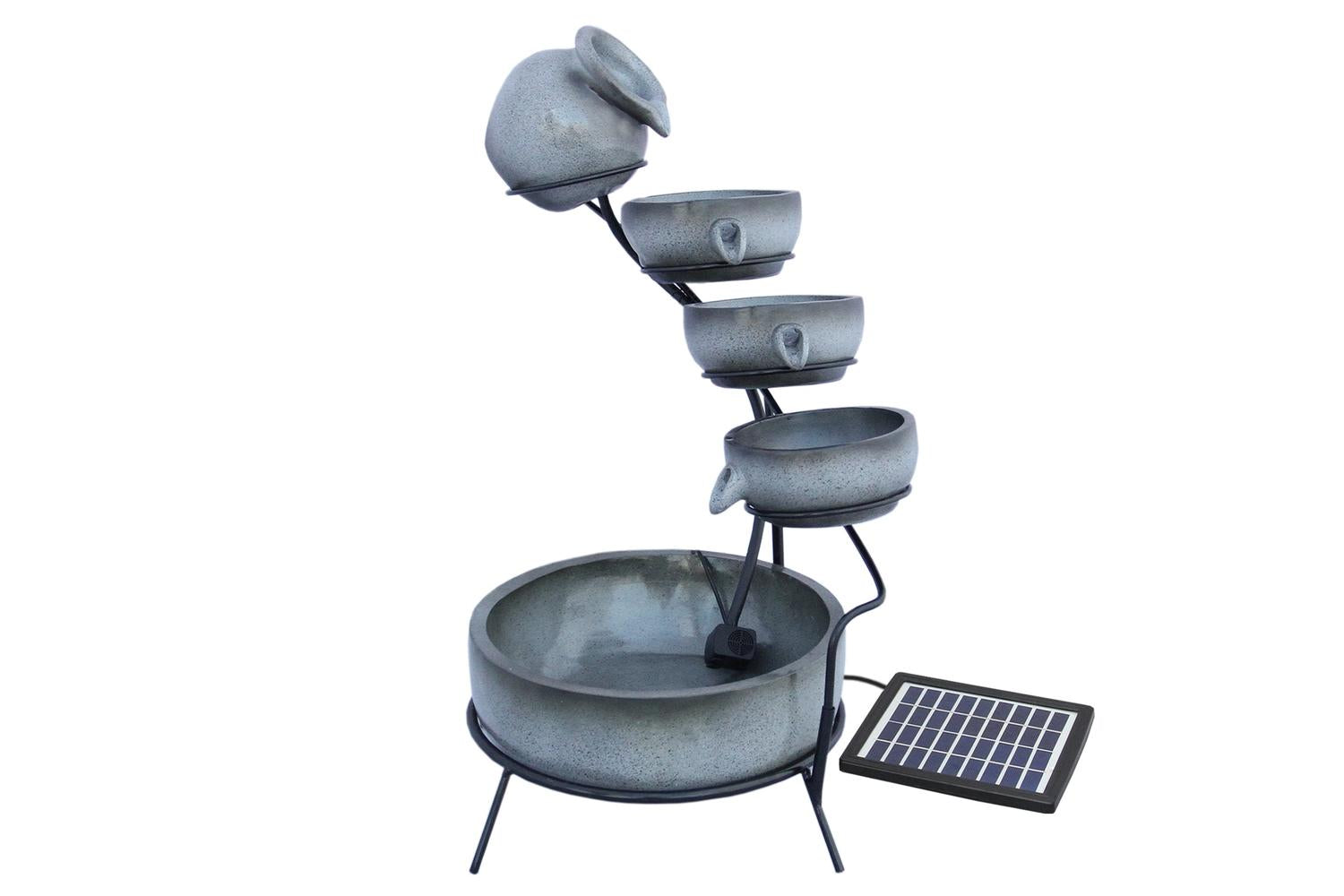 Monstershop 27605 - Grey 4 Tier Spilling Bowls Water Feature
