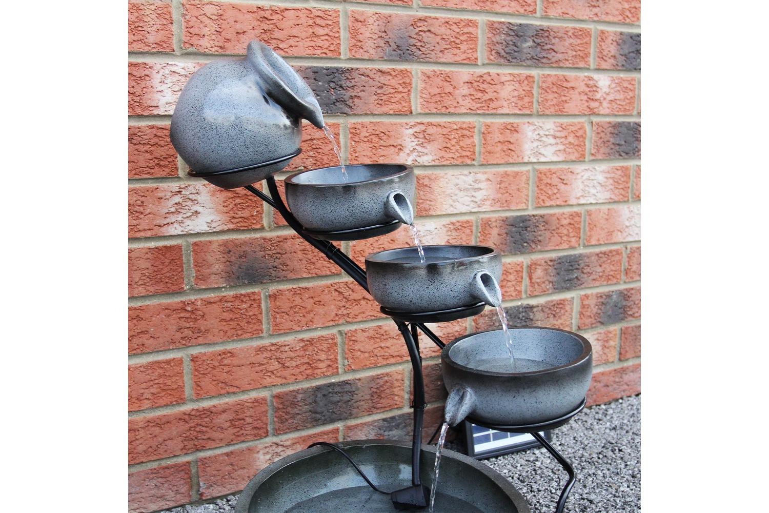 Monstershop 27605 - Grey 4 Tier Spilling Bowls Water Feature-5