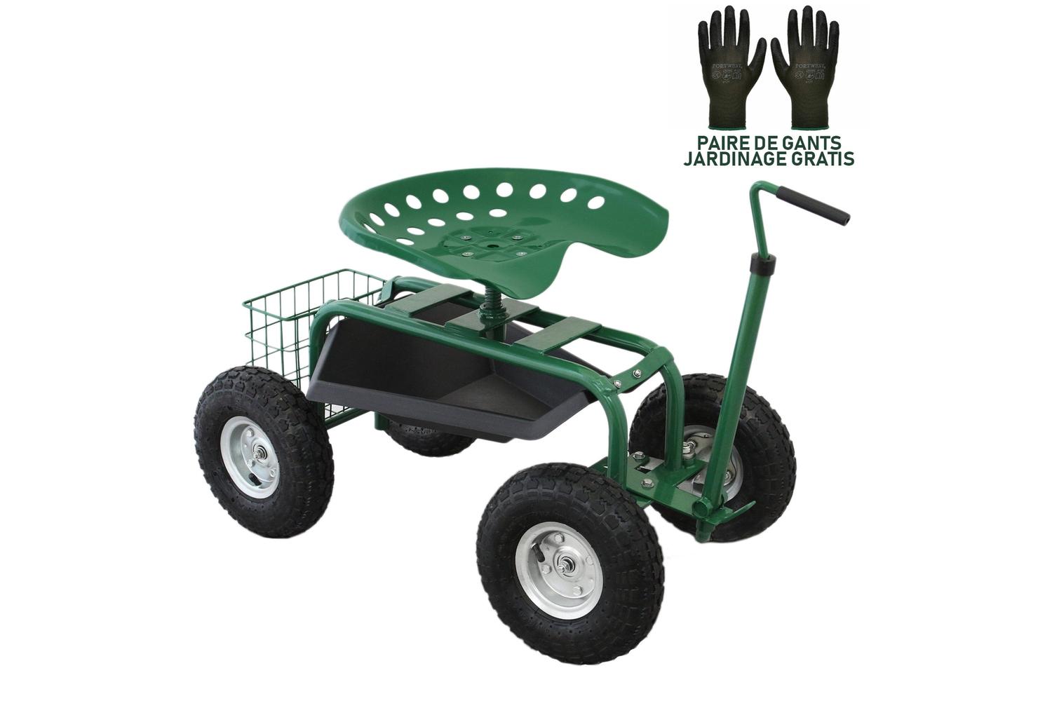 Monstershop 25488 - Heavy-duty Mobile Garden Seat-3