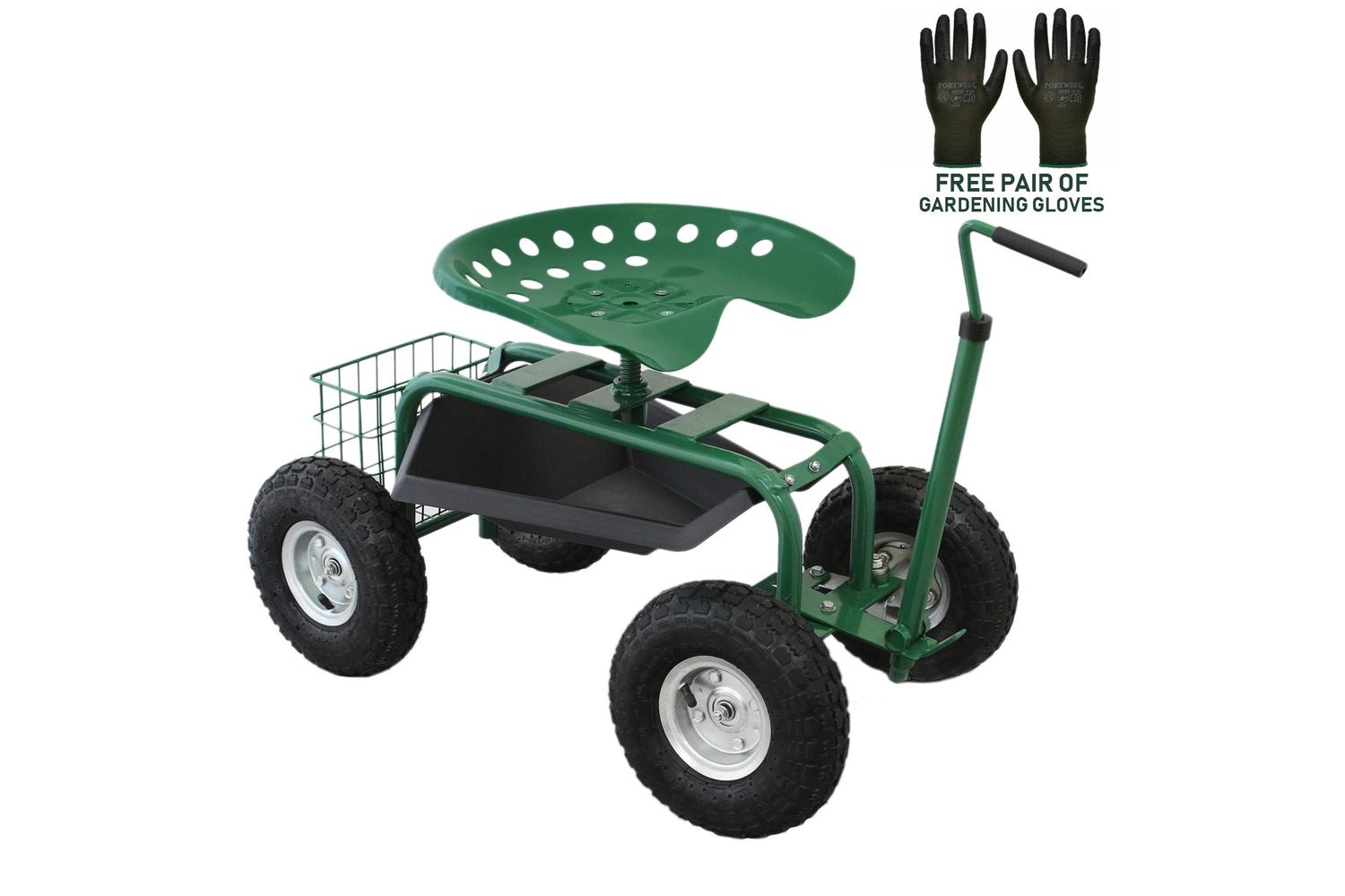 Monstershop 25488 - Heavy-duty Mobile Garden Seat-4