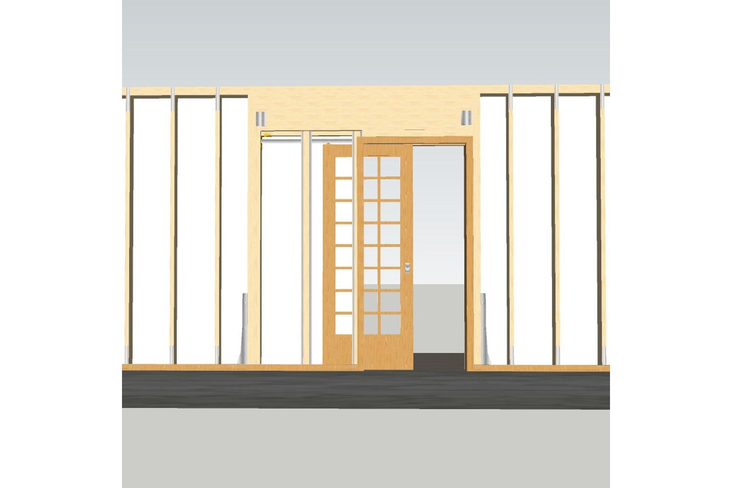 Monstershop 24967 - Hideaway Single Pocket Door Kit-7