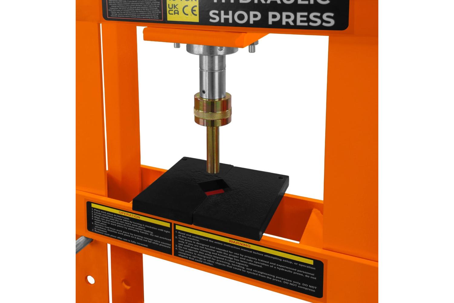 Monstershop 210913 - Hydraulic Shop Press With Gauge  10-4