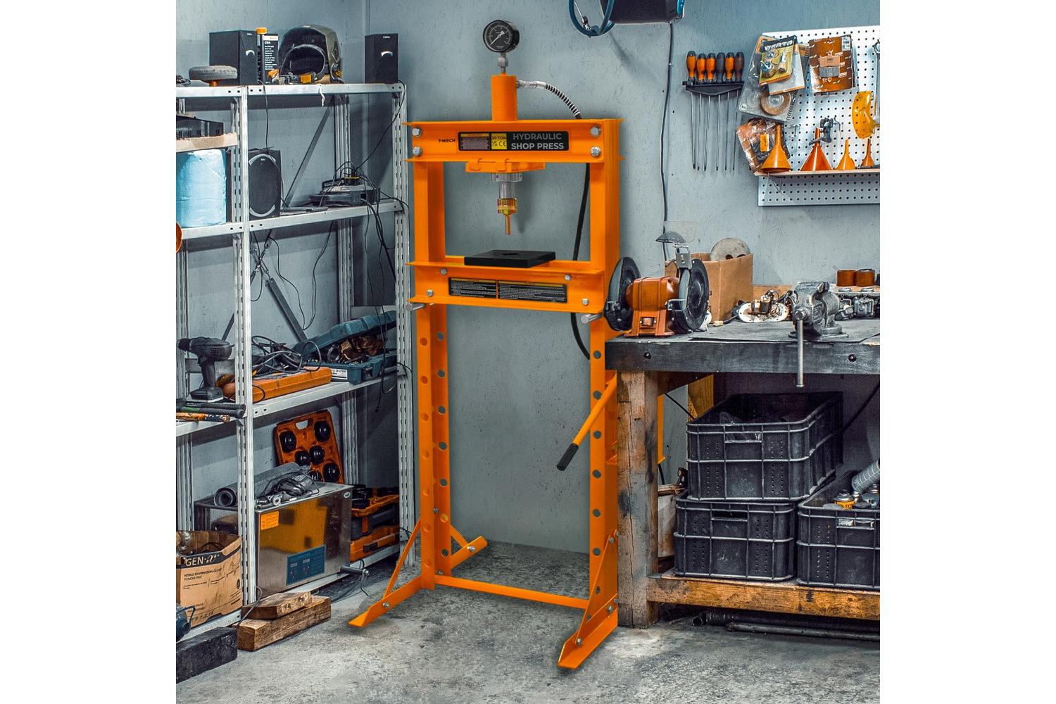 Monstershop 210908 - Hydraulic Shop Press With Gauge  20-6