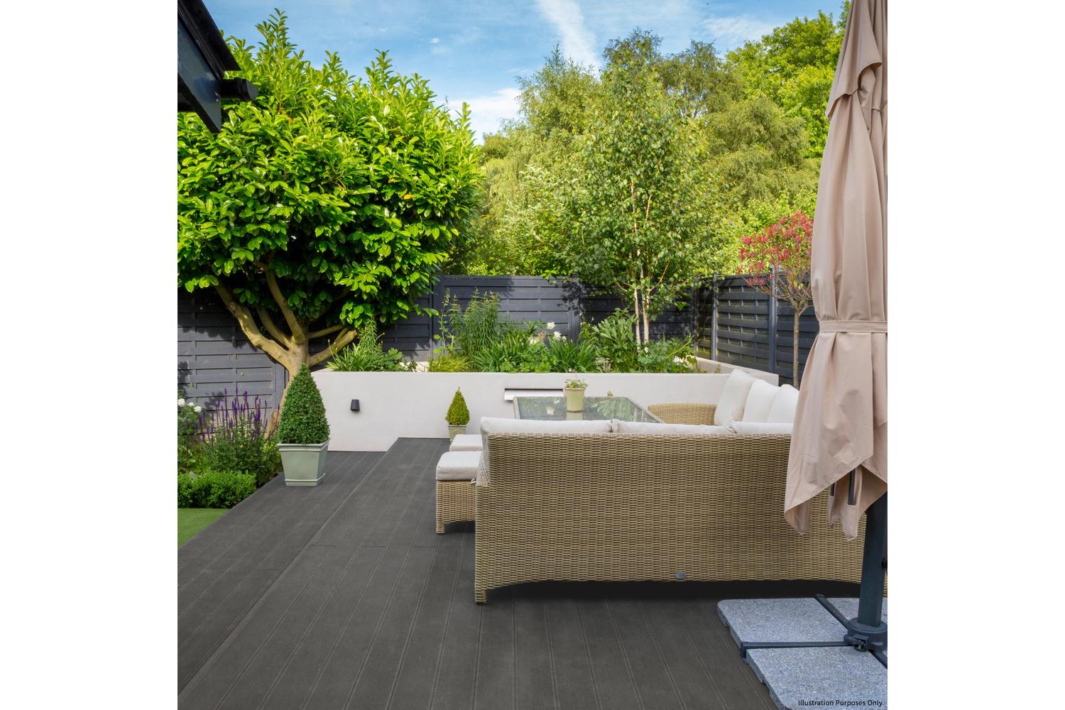 Monstershop 25418 - JardÃ£Â­ Composite Decking - 5 Sqm - Castl