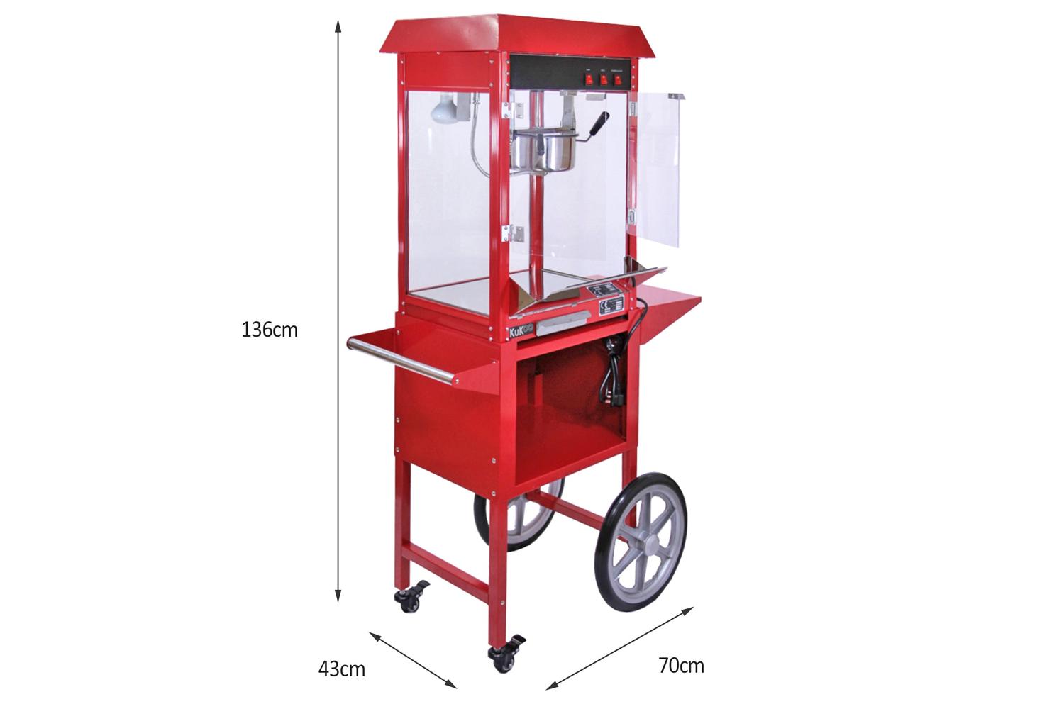Monstershop 8363#8366#8367 - Kukoo 8oz Popcorn Machine & Can
