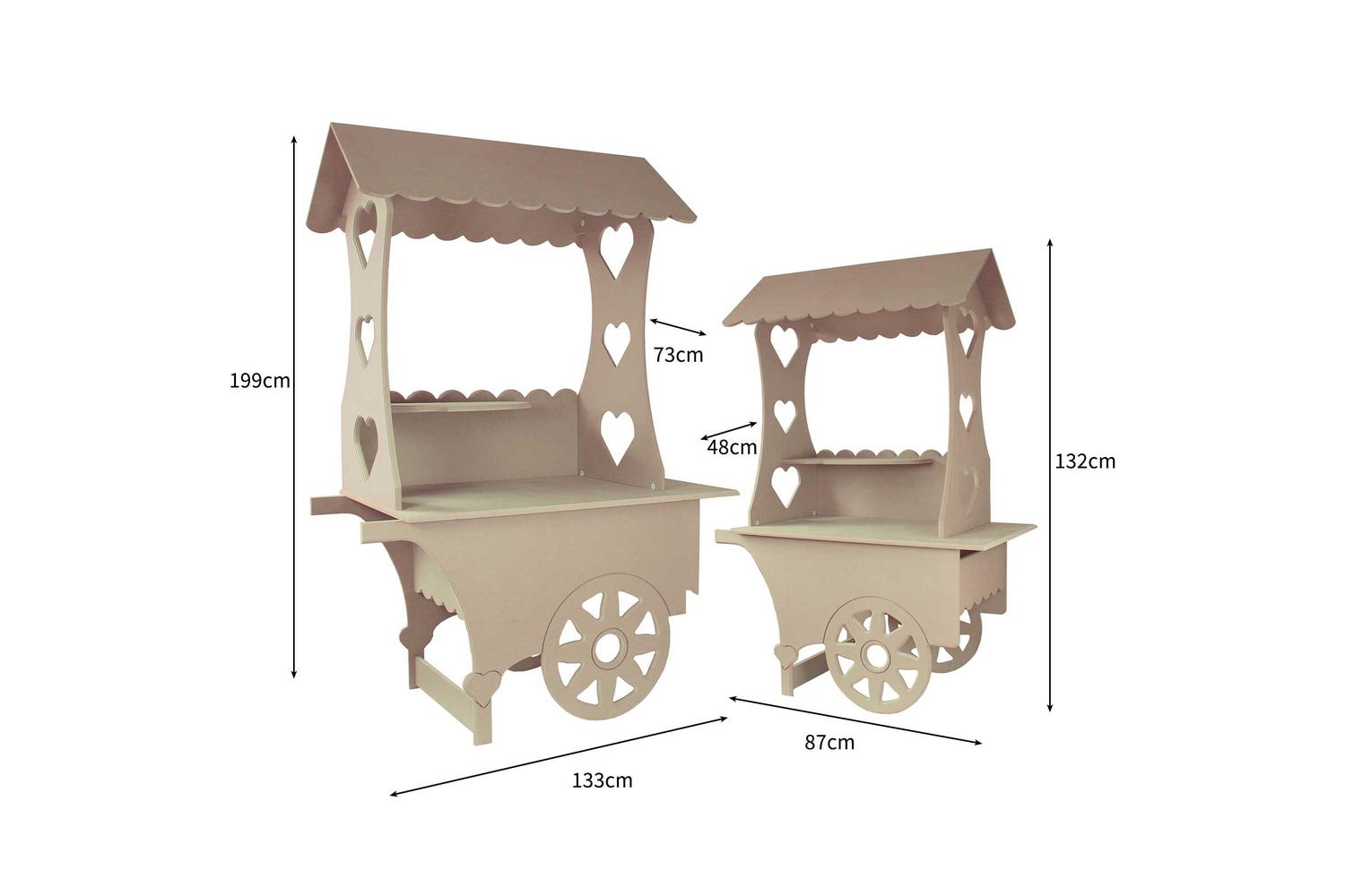 Monstershop 24244 - Kukoo Candy Cart Bundle Wedding Sweet St-6