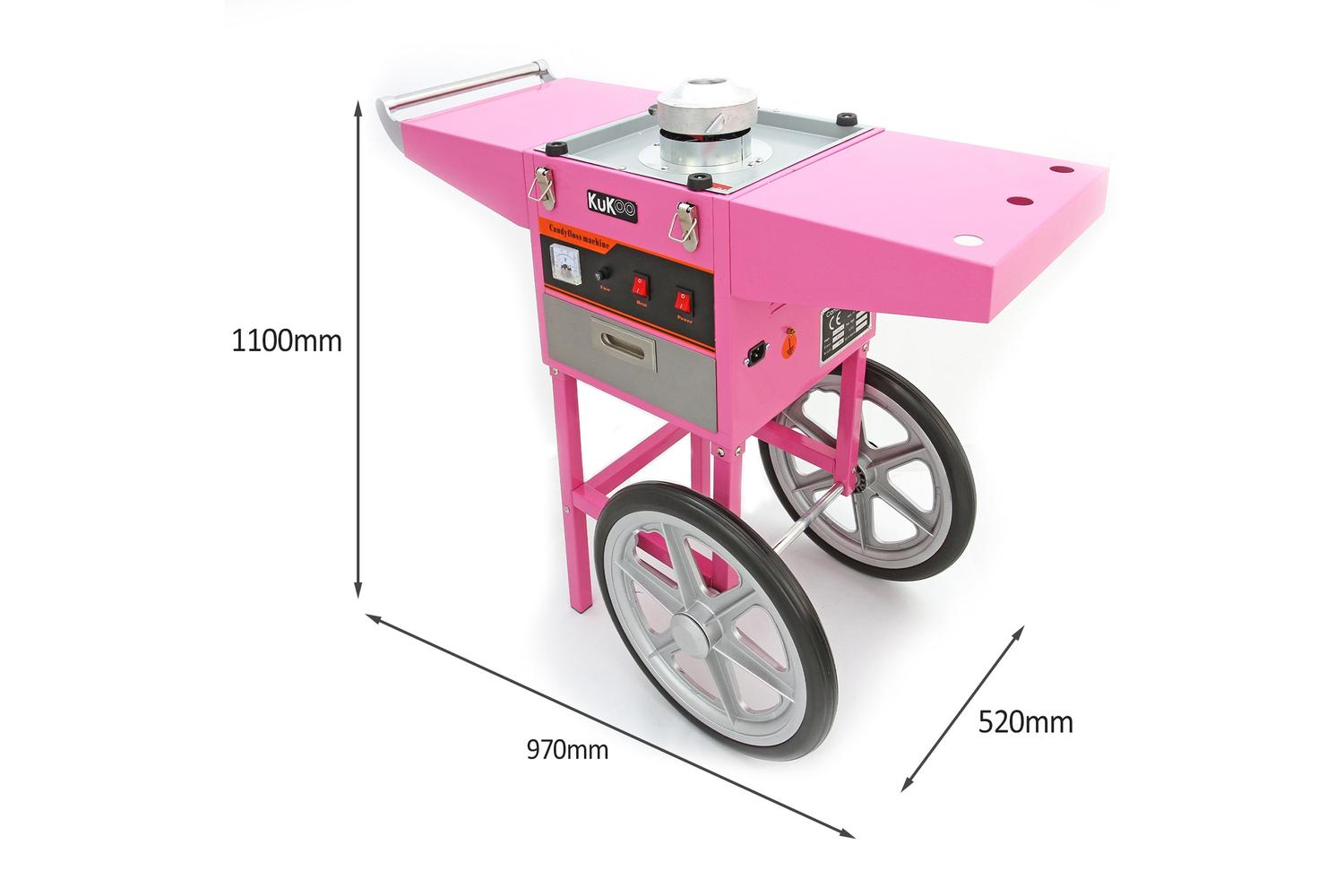 Monstershop 8363 - Kukoo Candy Floss Machine With Cart-5