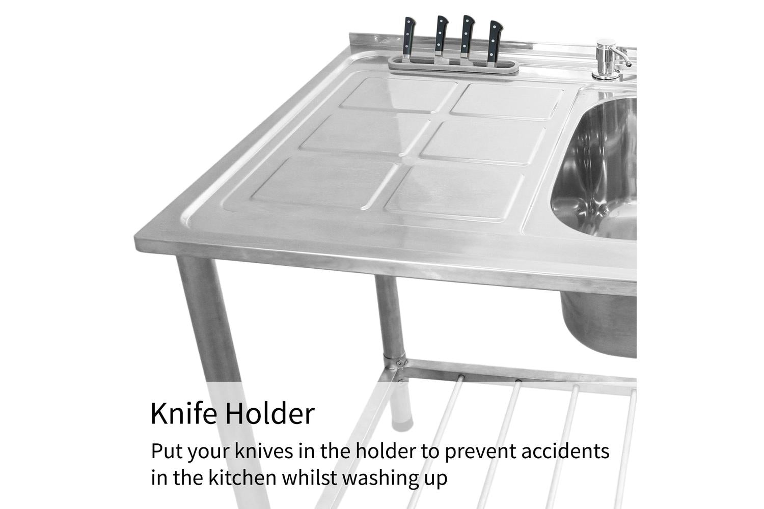 Monstershop 24896 - Kukoo Commercial Catering Sink Double Bo-3