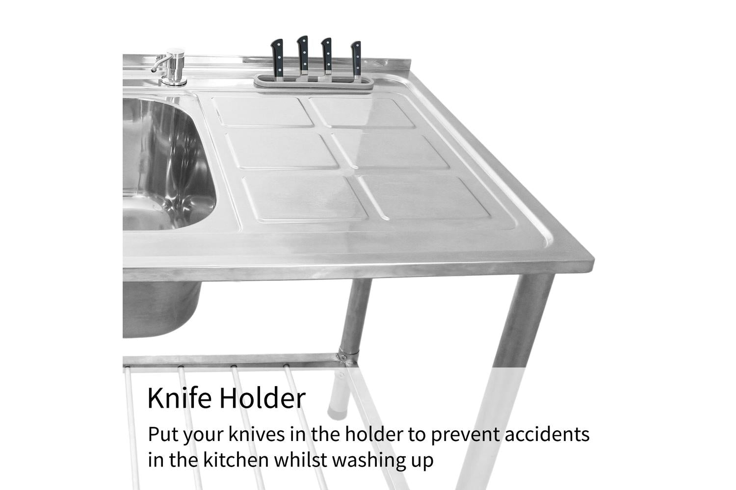 Monstershop 24897 - Kukoo Commercial Catering Sink Double Bo-3