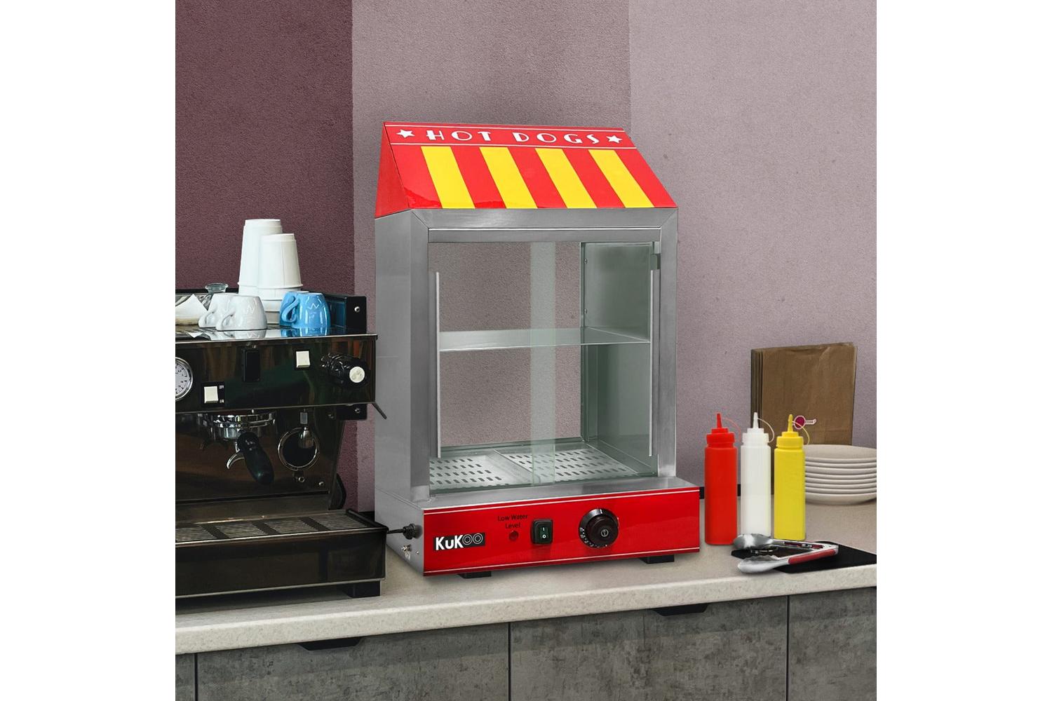 Monstershop 210324 - Kukoo Commercial Hot Dog Steamer-6