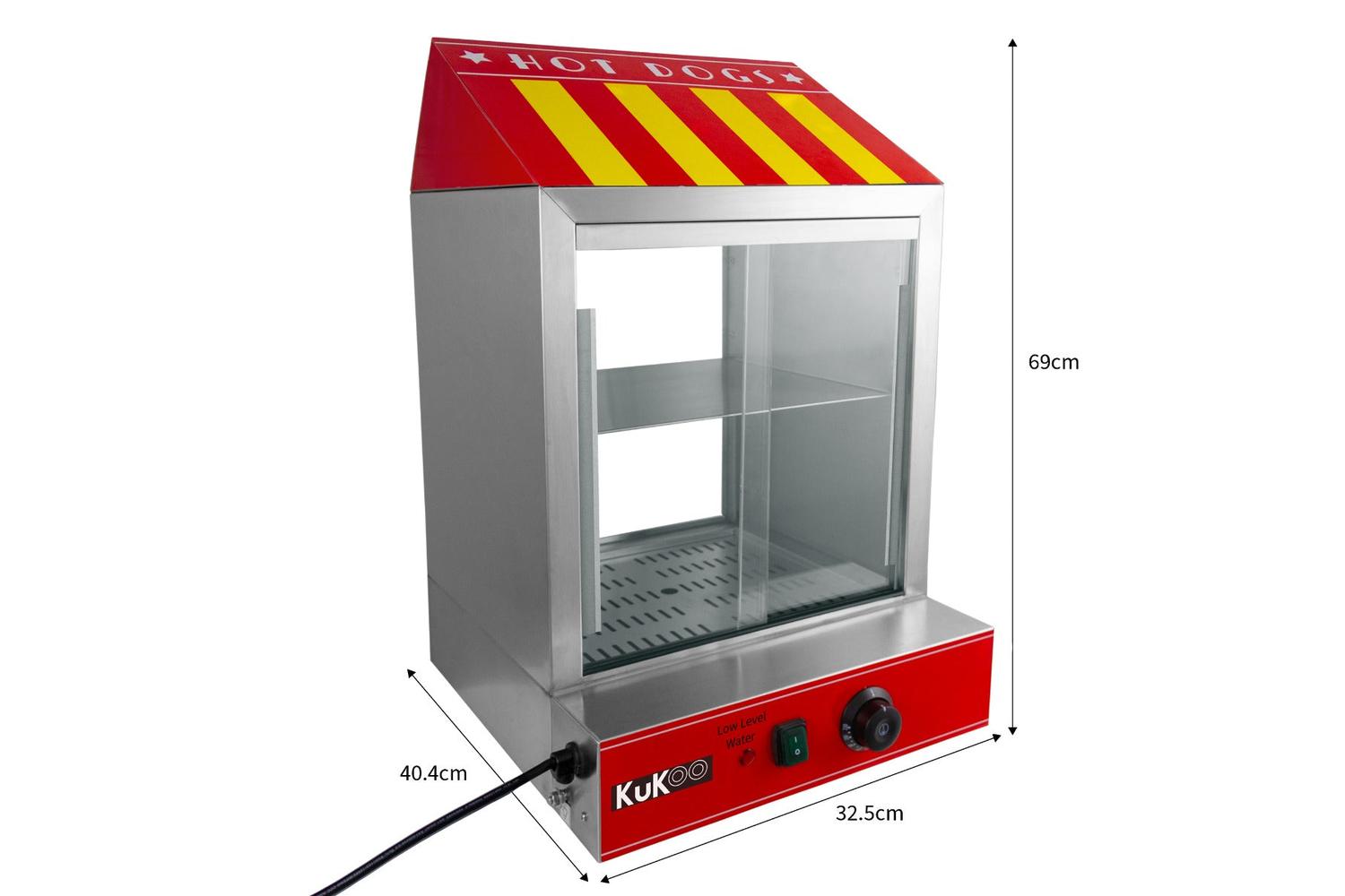 Monstershop 210324 - Kukoo Commercial Hot Dog Steamer-7
