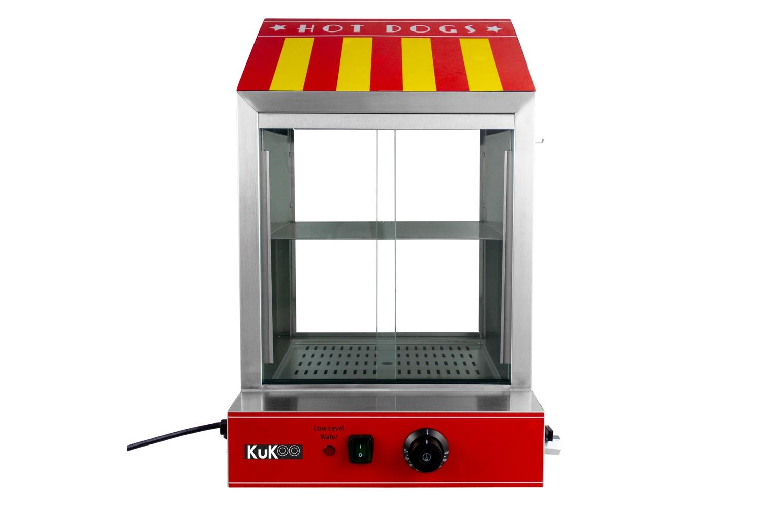 Monstershop 24228 - Kukoo Commercial Hot Dog Steamer & Cart-2