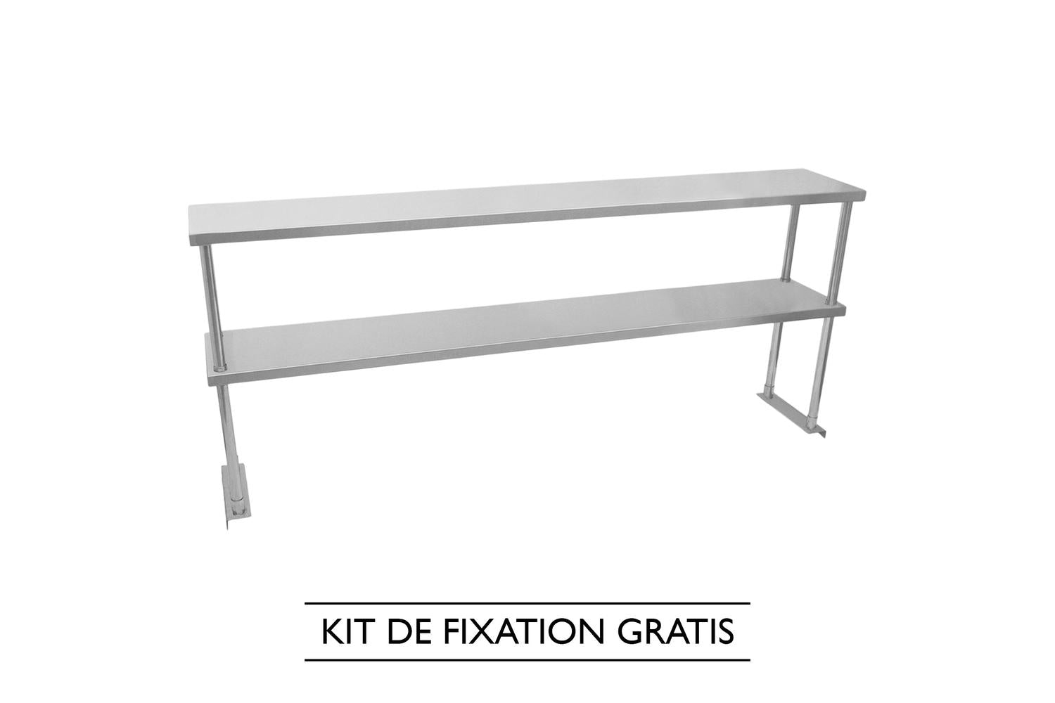 Monstershop 24901 - Kukoo Double Tier Steel Over-shelf 1800m-6