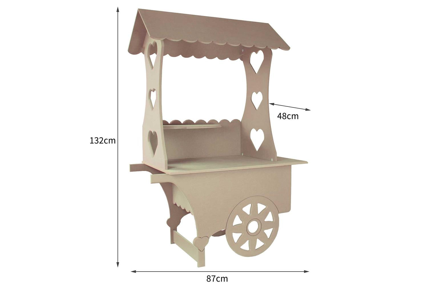 Monstershop 24241 - Kukoo Mini Candy Cart Wedding Sweet Stal-5