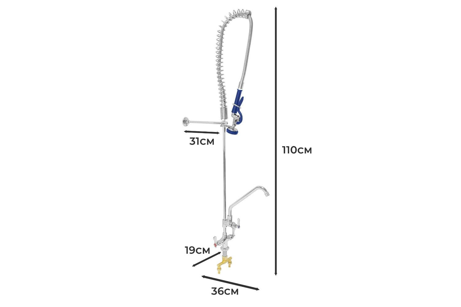 Monstershop 24167 - Kukoo Pre-rinse Commercial Tap-5