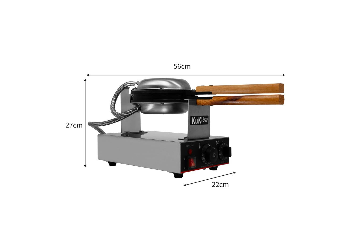 Monstershop 24322 - Kukoo Single Waffle Maker-4