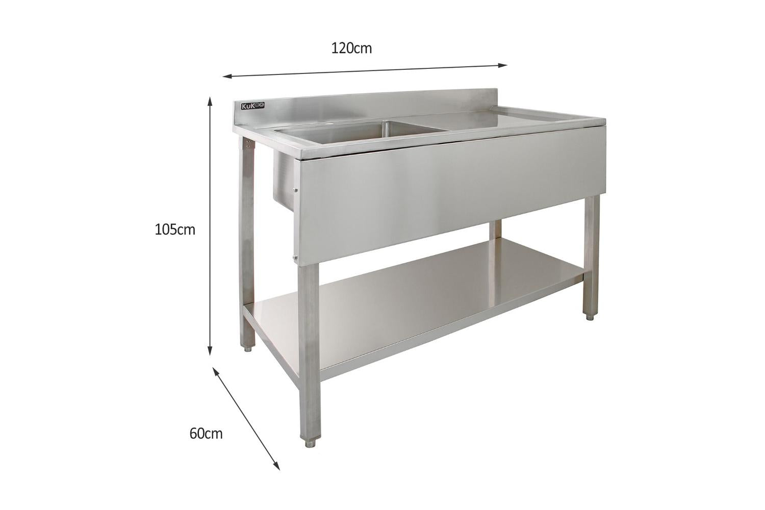 Monstershop 210936 - Kukoo Stainless Steel Catering Sink - R-4