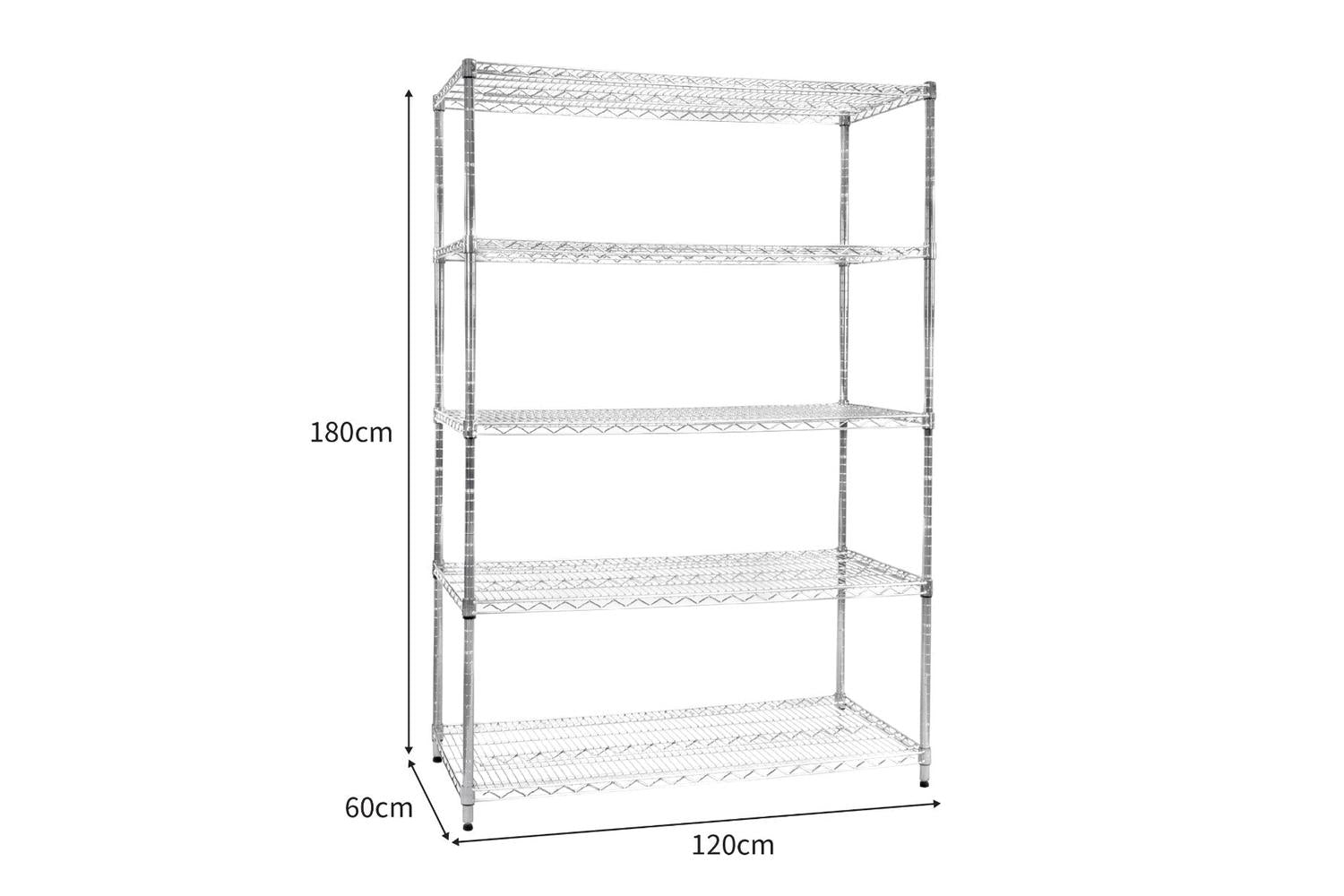 Monstershop 211624 - Kukoo Wire Racking - 60cm X 120cm X 180-3