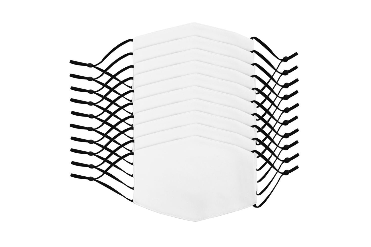 Monstershop 27383 - Large Face Masks Sublimation Blanks / 10