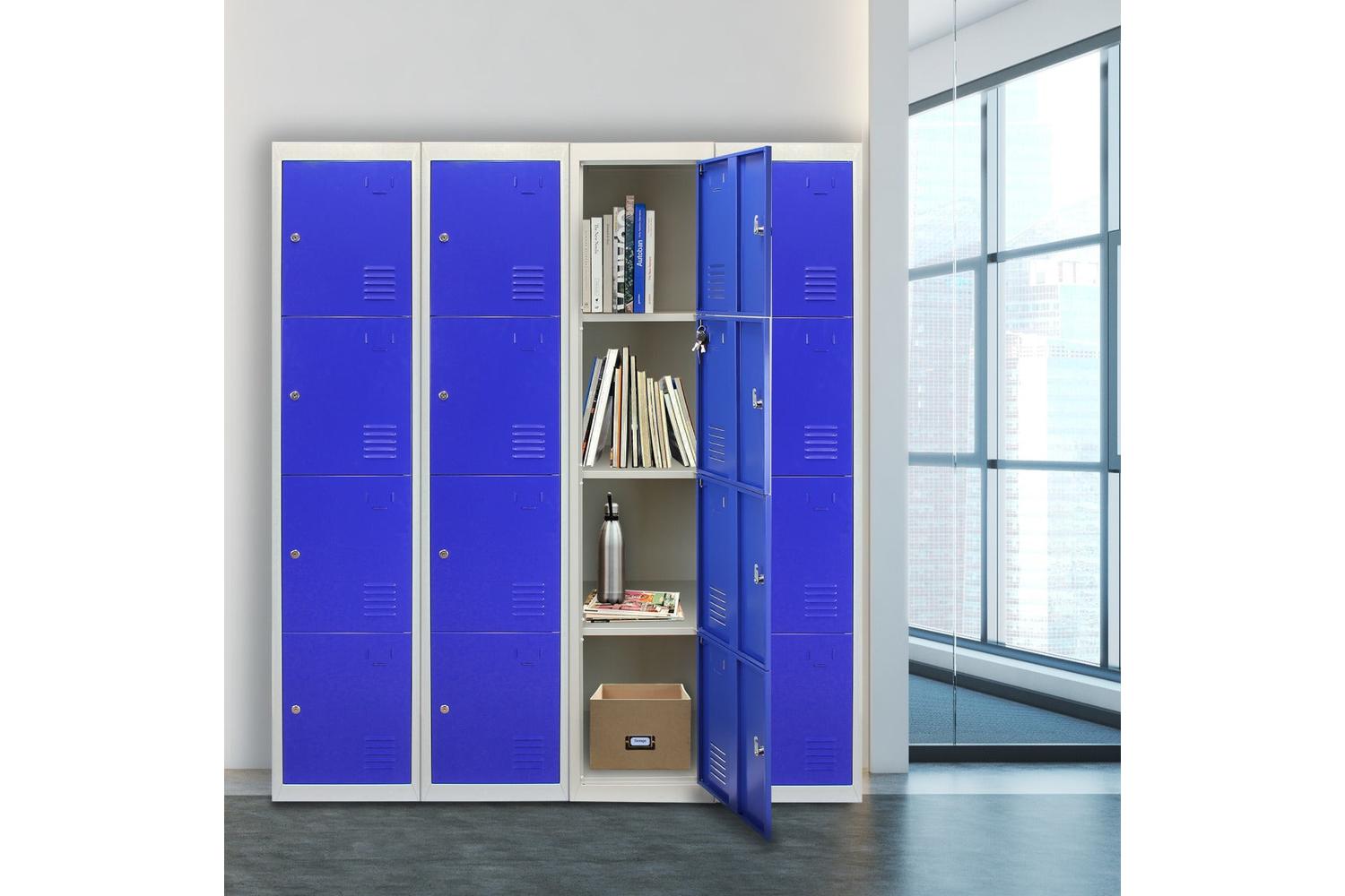 Monstershop 23981 - Metal Storage Lockers - Four Doors Flatp-2