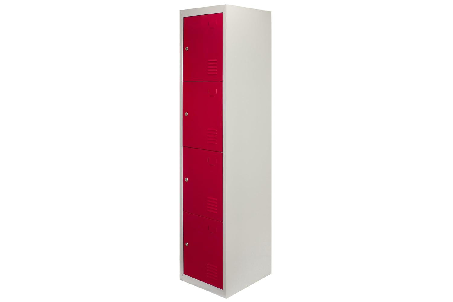 Monstershop 23464 - Metal Storage Lockers - Four Doors Red-3