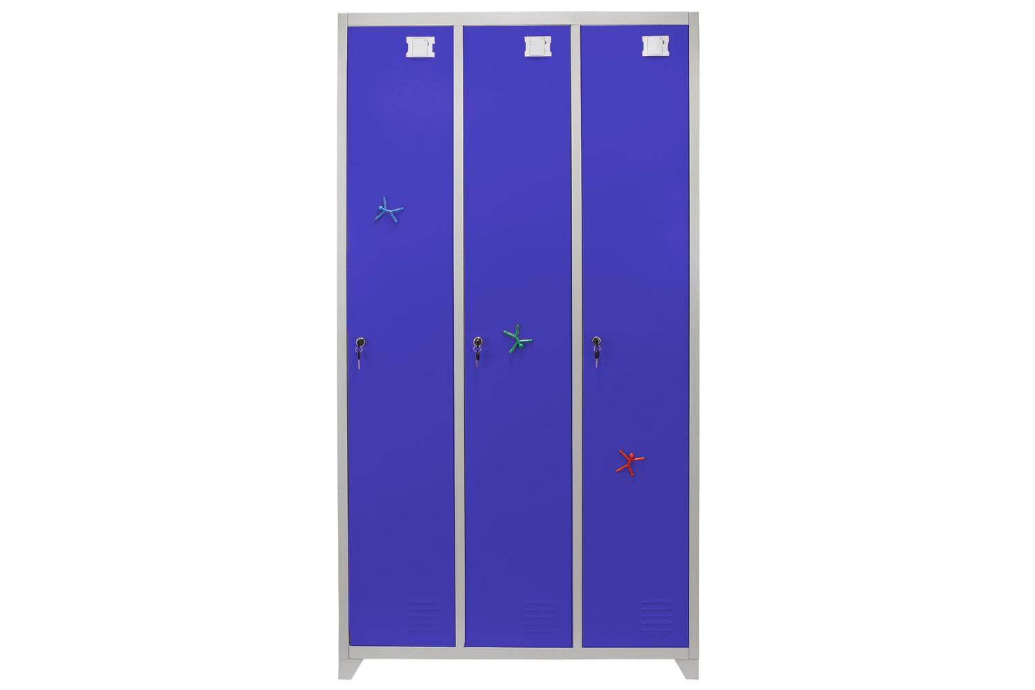 Monstershop 23986 - Metal Storage Lockers - Three Doors Wide-5