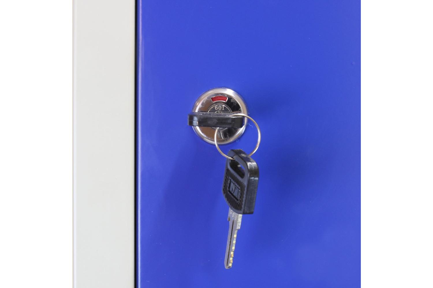 Monstershop 23986 - Metal Storage Lockers - Three Doors Wide-6