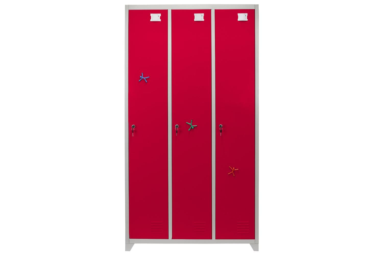 Monstershop 23985 - Metal Storage Lockers - Three Doors Wide-5