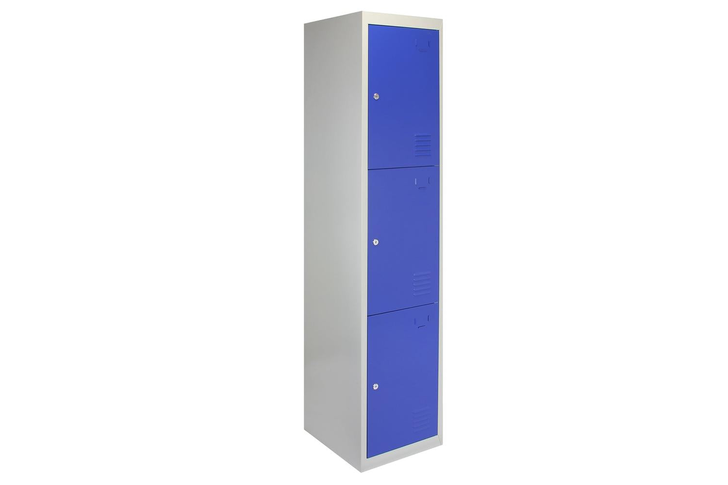 Monstershop 23979 - Metal Storage Lockers - Three Doors Flat