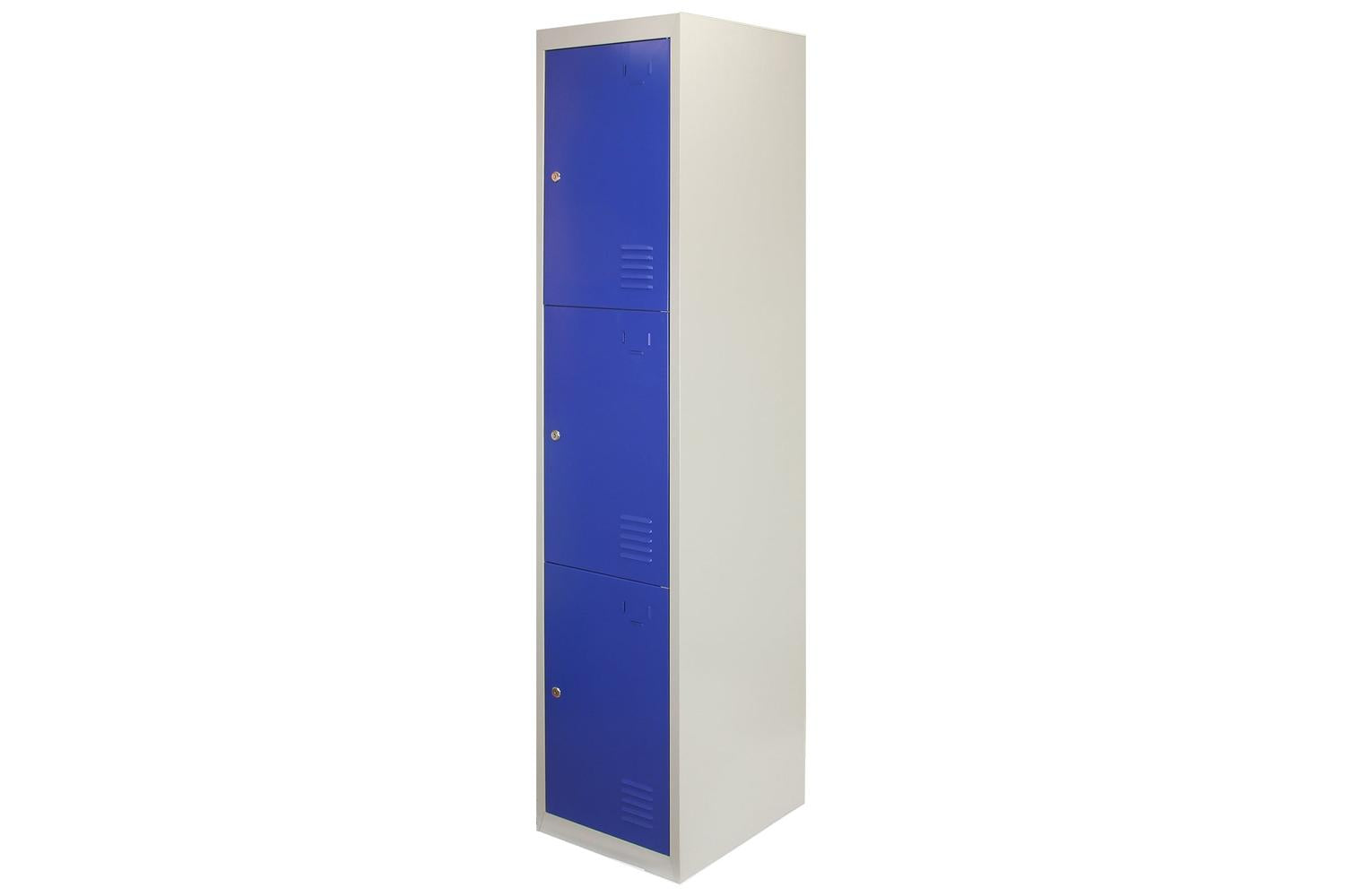 Monstershop 23979 - Metal Storage Lockers - Three Doors Flat-3