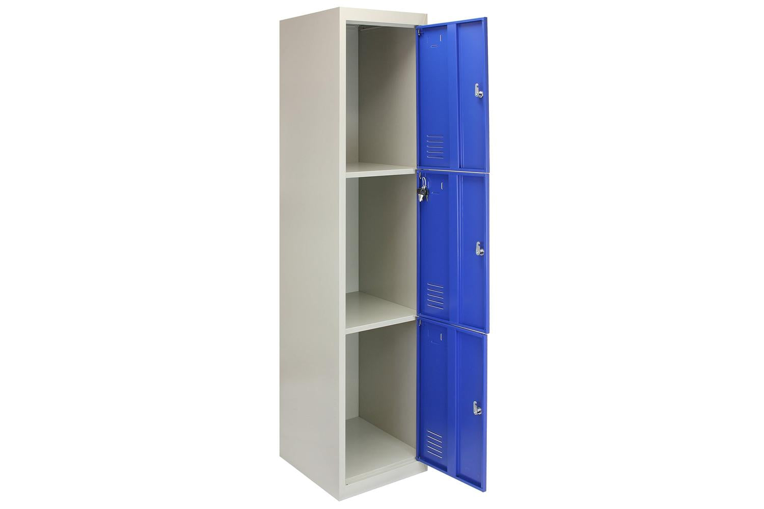 Monstershop 23979 - Metal Storage Lockers - Three Doors Flat-5