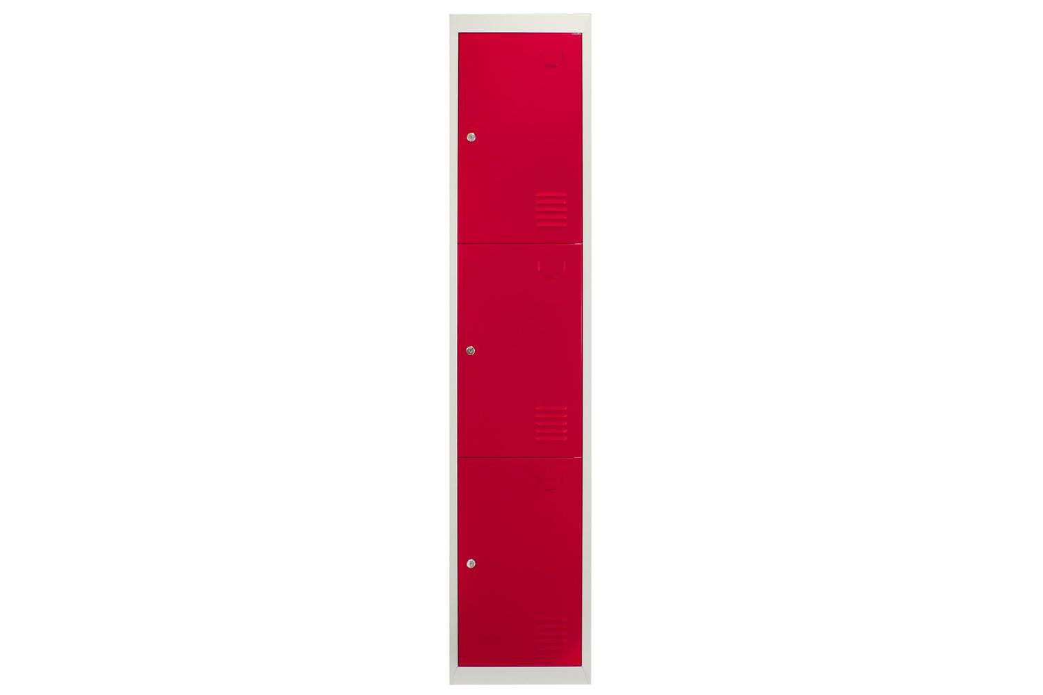 Monstershop 23980 - Metal Storage Lockers - Three Doors Flat-2