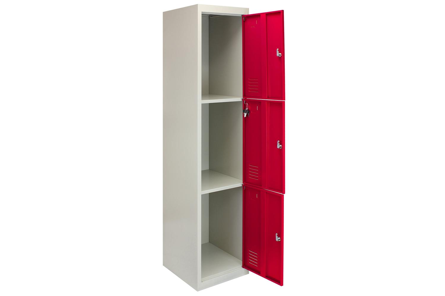 Monstershop 23980 - Metal Storage Lockers - Three Doors Flat-5