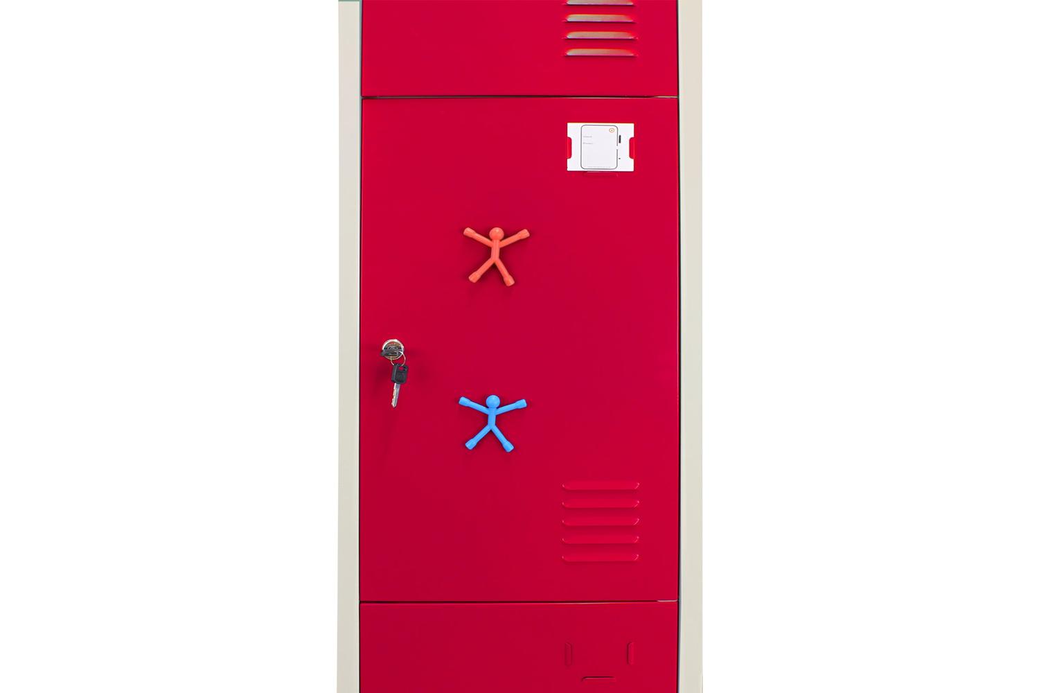 Monstershop 23980 - Metal Storage Lockers - Three Doors Flat-6
