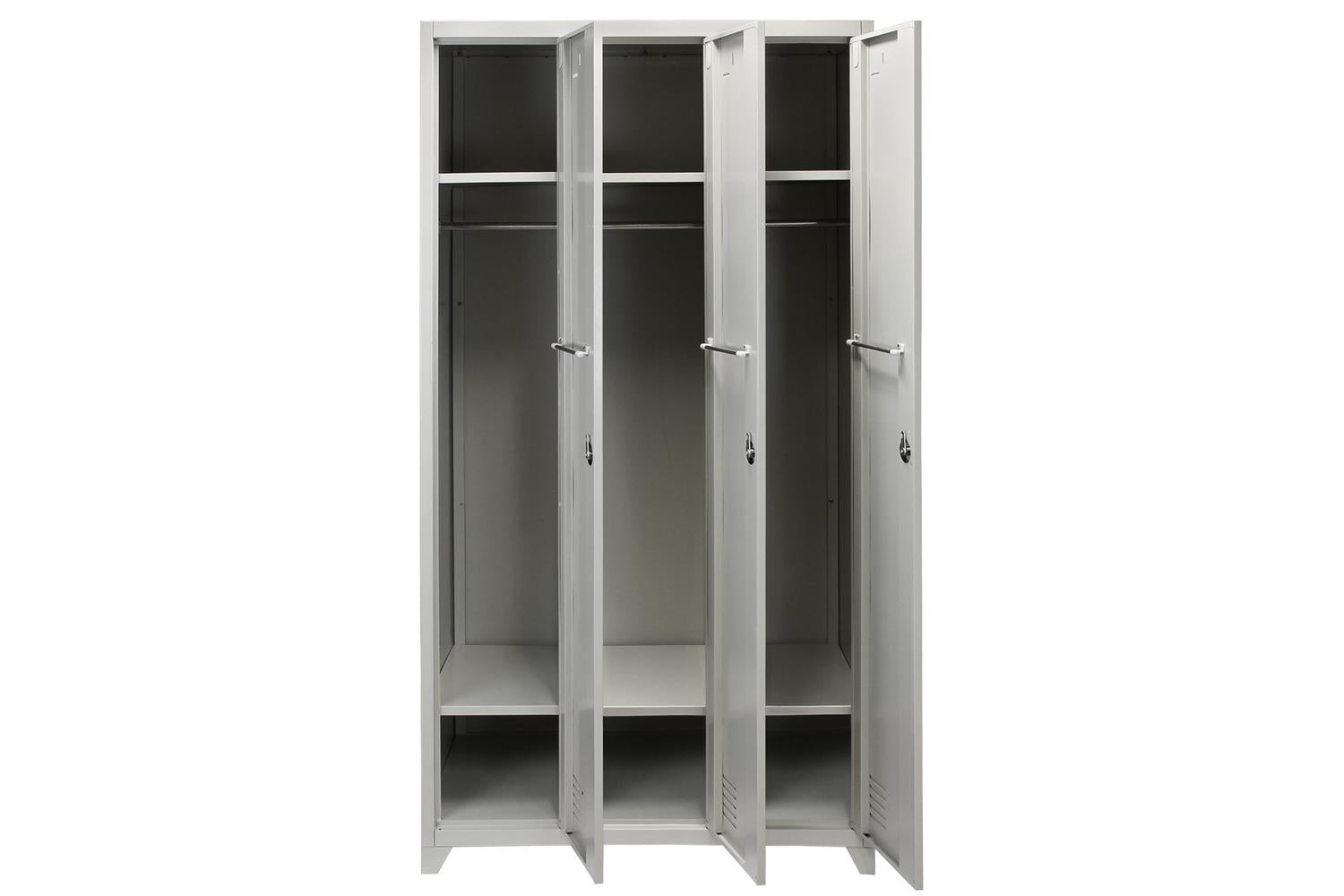 Monstershop 23467 - Metal Storage Lockers - Three Doors Grey-5