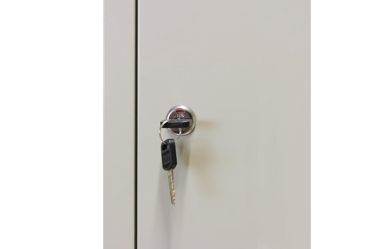 Monstershop 23467 - Metal Storage Lockers - Three Doors Grey-7