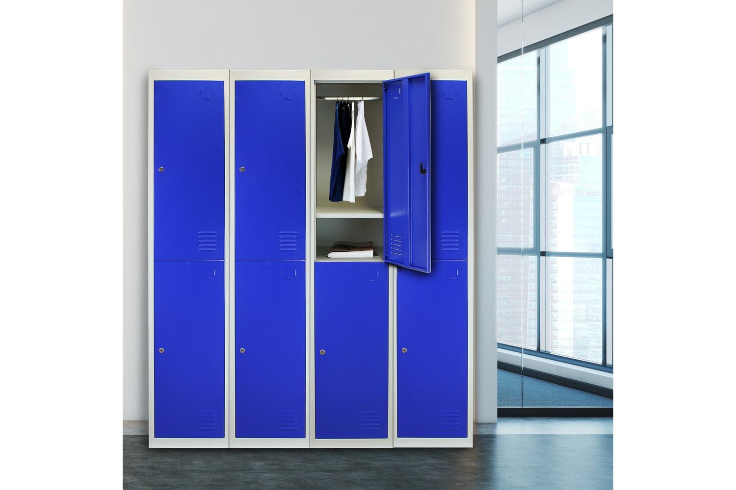 Monstershop 23977 - Metal Storage Lockers - Two Doors Flatpa-2