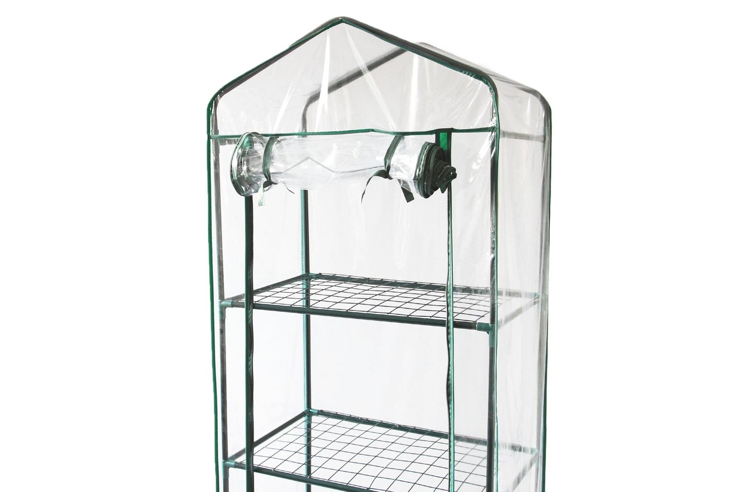 Monstershop 27057 - Mini Greenhouse 4 Tier With Plastic Cove-4
