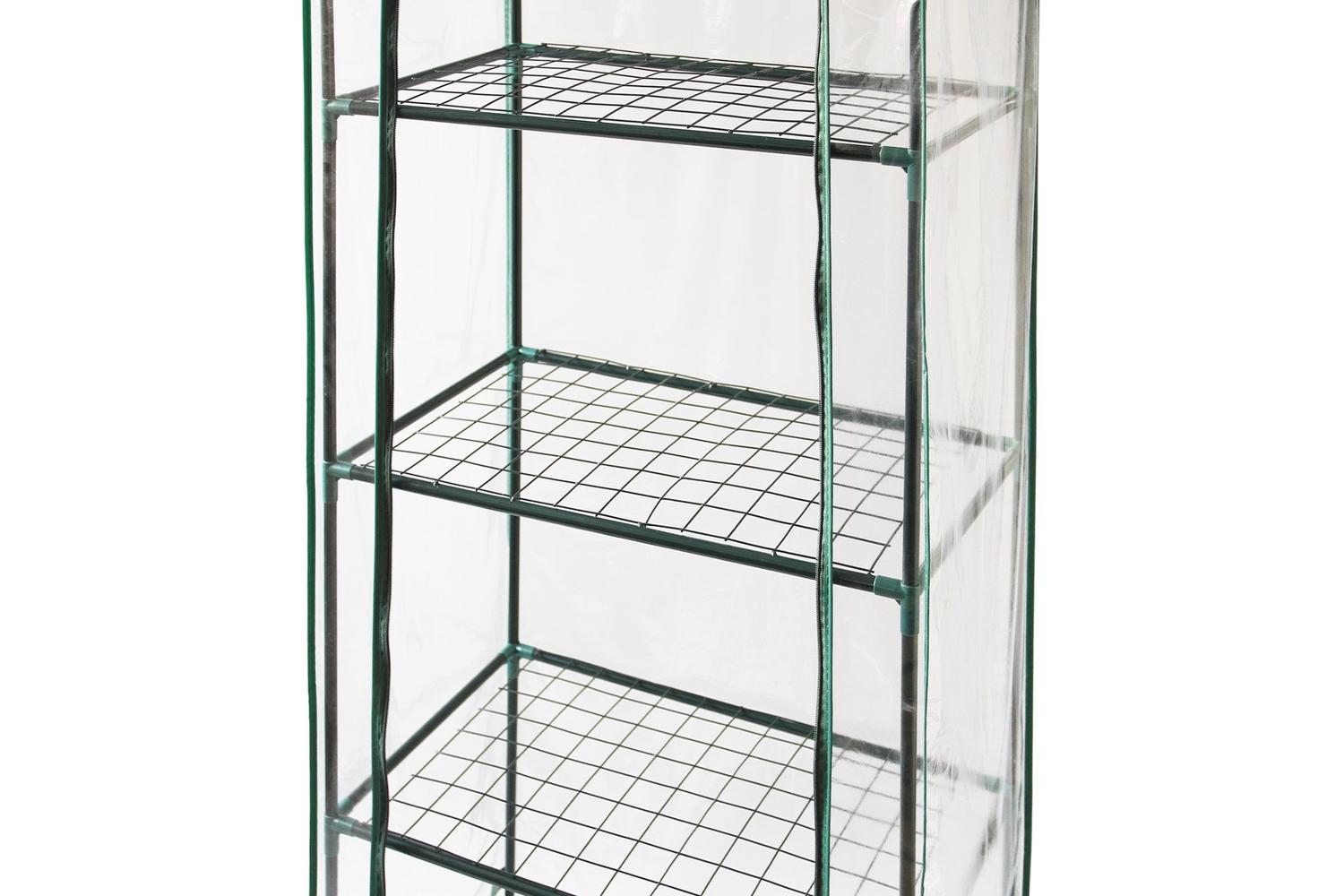 Monstershop 27057 - Mini Greenhouse 4 Tier With Plastic Cove-8