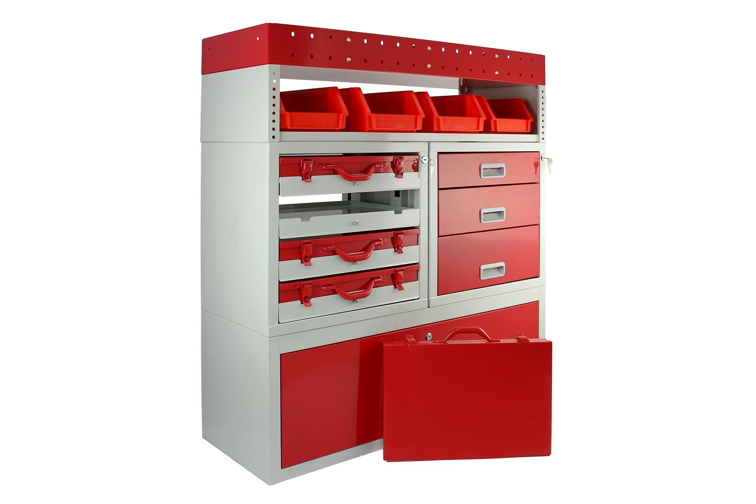 Monstershop 23583 - Monster Racking Flame Metal Van Shelving-4