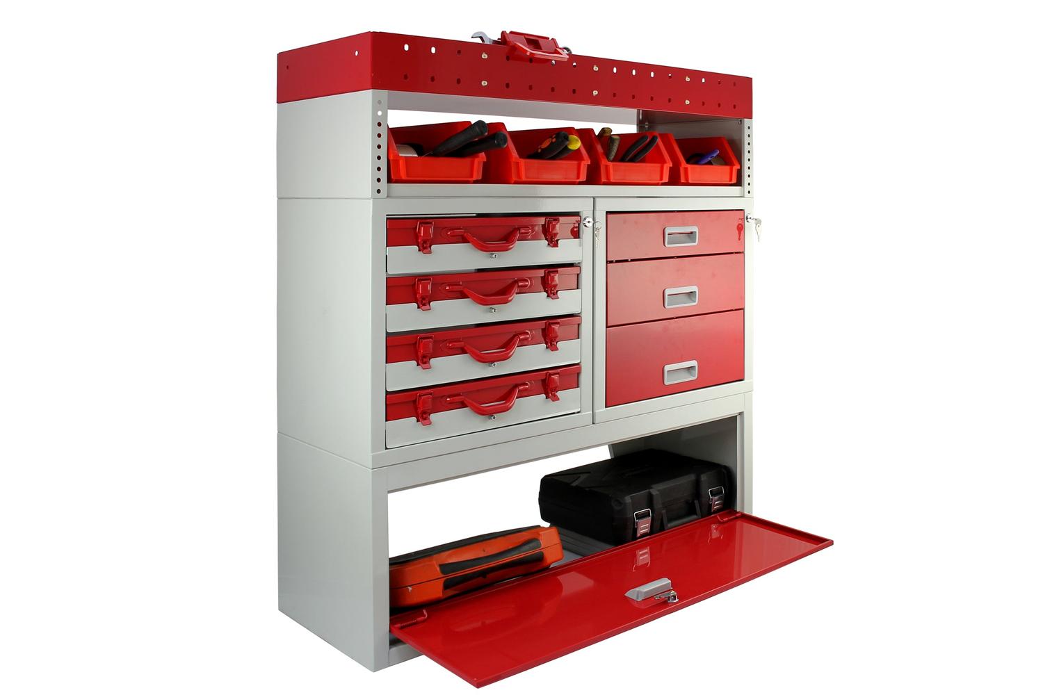 Monstershop 23583 - Monster Racking Flame Metal Van Shelving-6