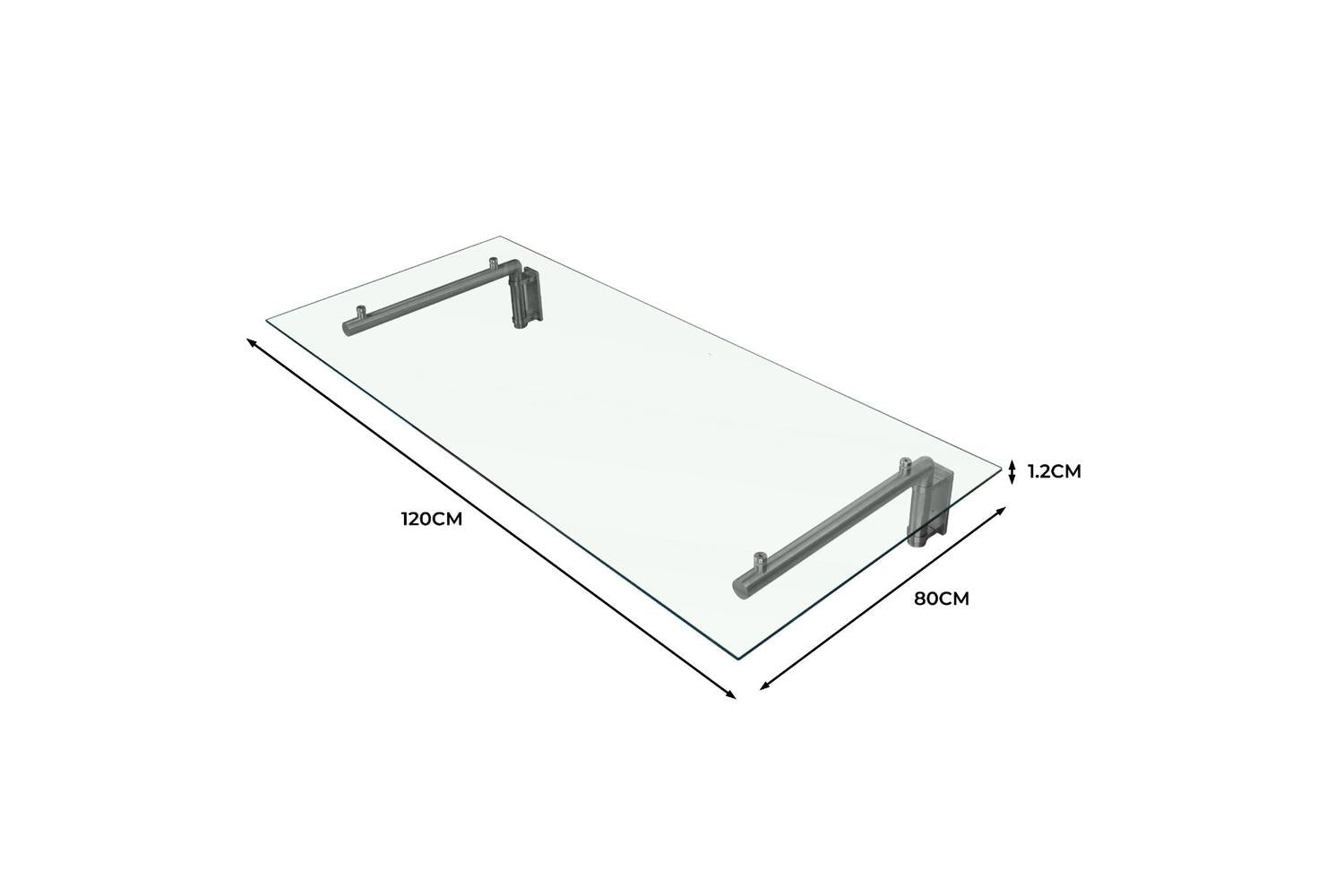 Monstershop 23487 - Monstershop Glass Door Canopy & Brackets-2
