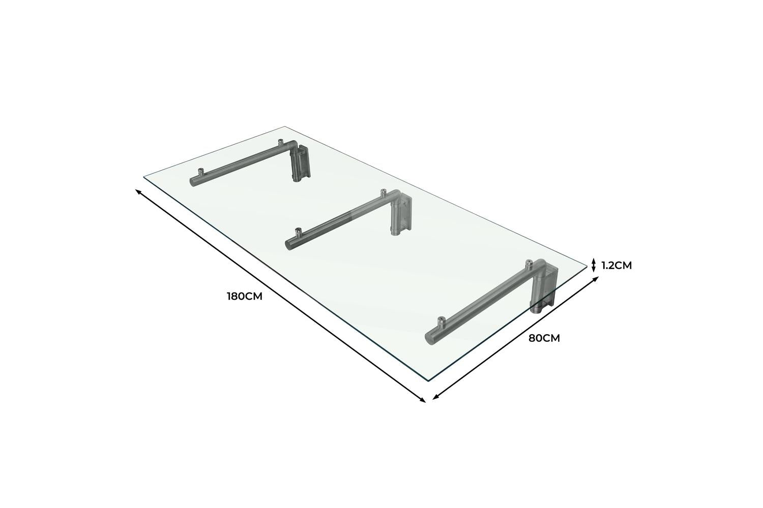 Monstershop 23489 - Monstershop Glass Door Canopy & Brackets-4