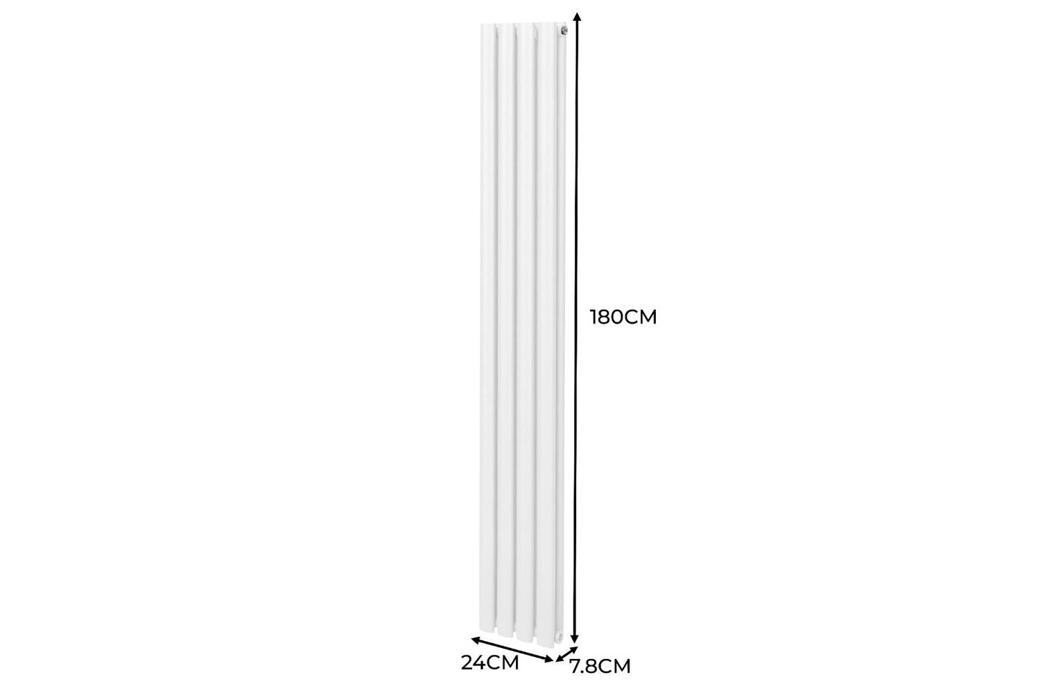 Monstershop 10757 - Oval Column Radiator & Valves - 1800mm X-5