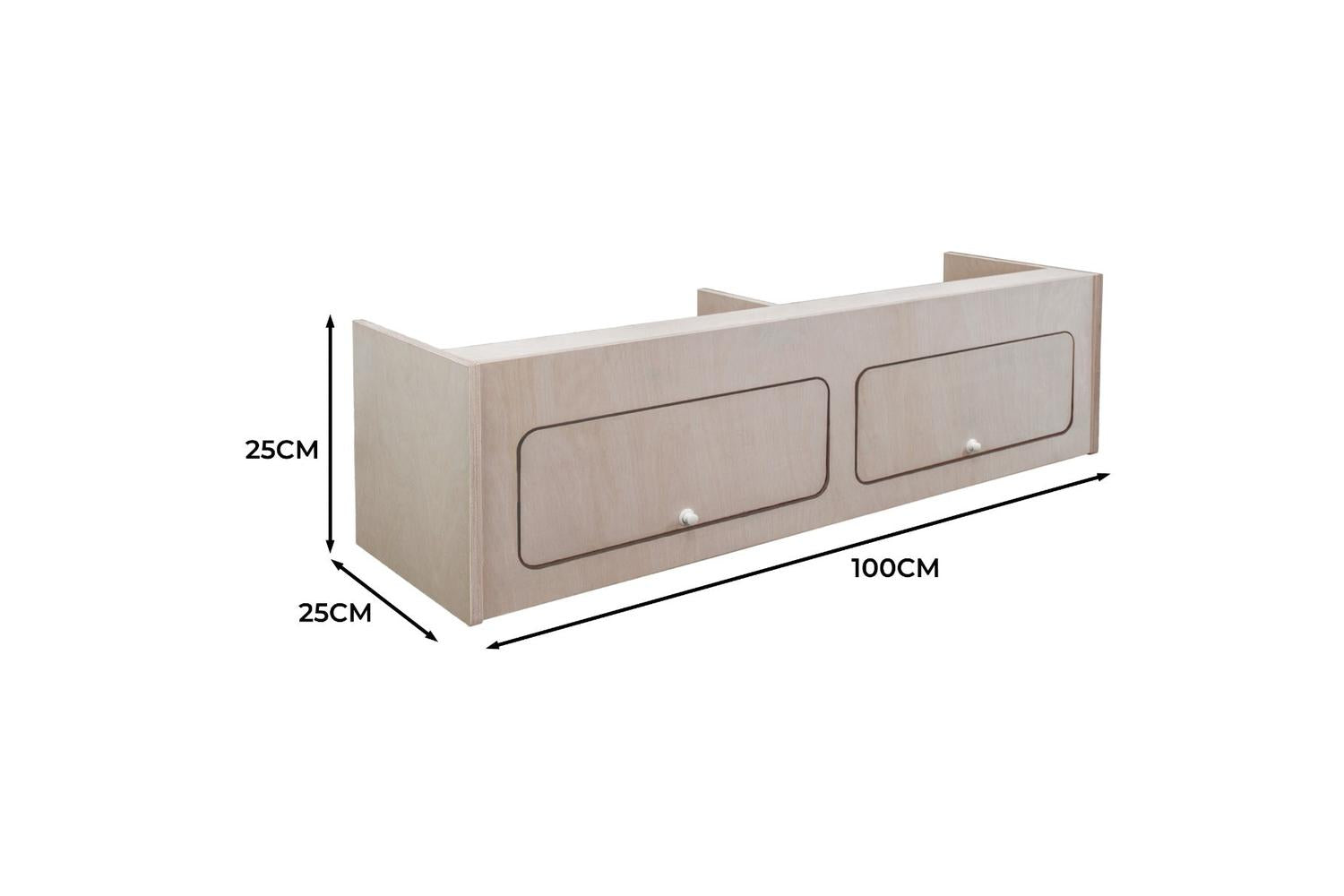 Monstershop 211134 - Overhead Camper Cabinet  100cm X 25c-5