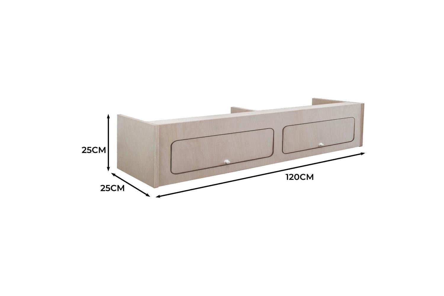 Monstershop 211133 - Overhead Camper Cabinet  120cm X 25c-5