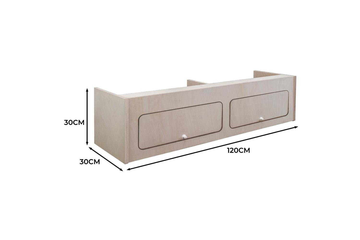 Monstershop 211122 - Overhead Camper Cabinet  120cm X 30c-5