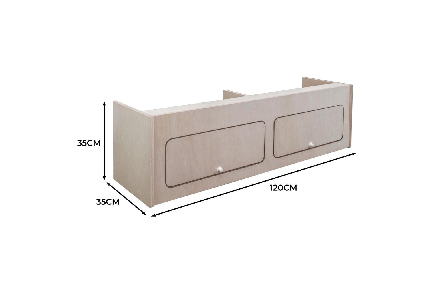Monstershop 211119 - Overhead Camper Cabinet  120cm X 35c-5